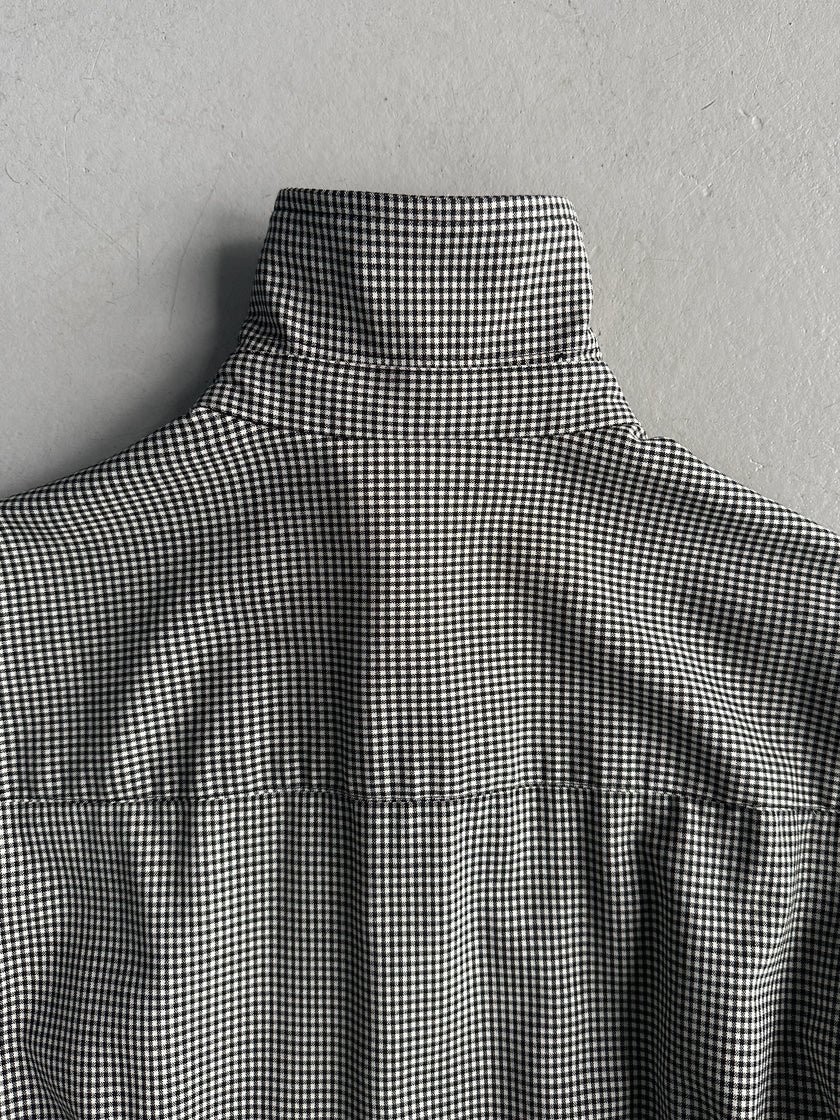 COMME DES GARÇONS - A/W 2018 BUTTONED FRONT GINGHAM CHECK COLLARED DRESS