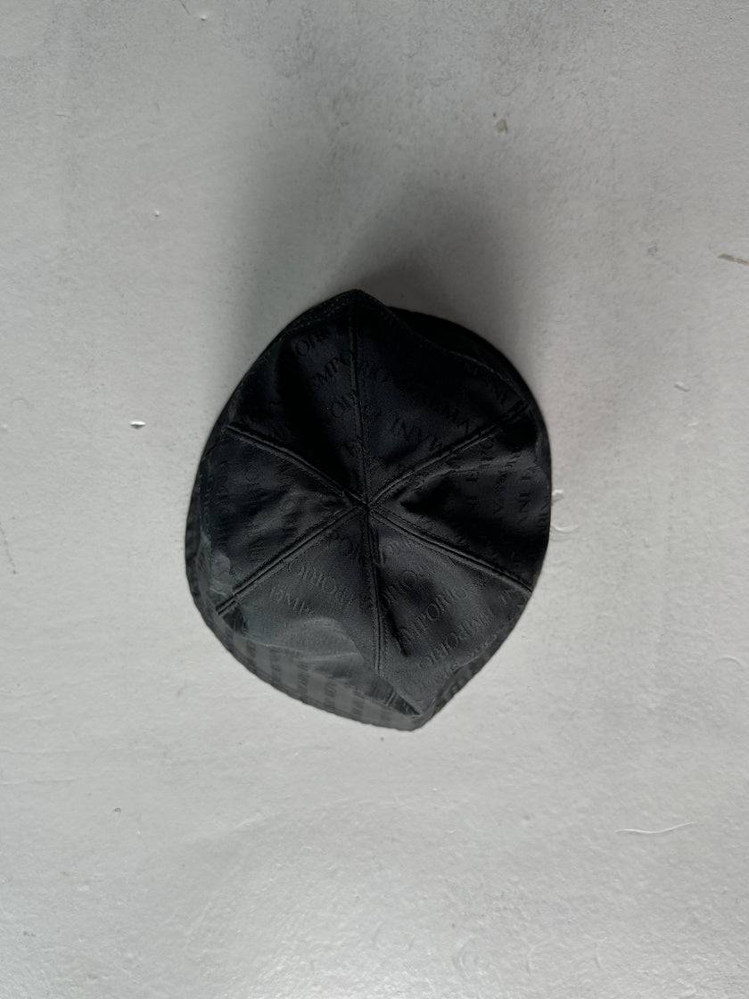 EMPORIO ARMANI - 1990s MONOGRAM TULIP HAT