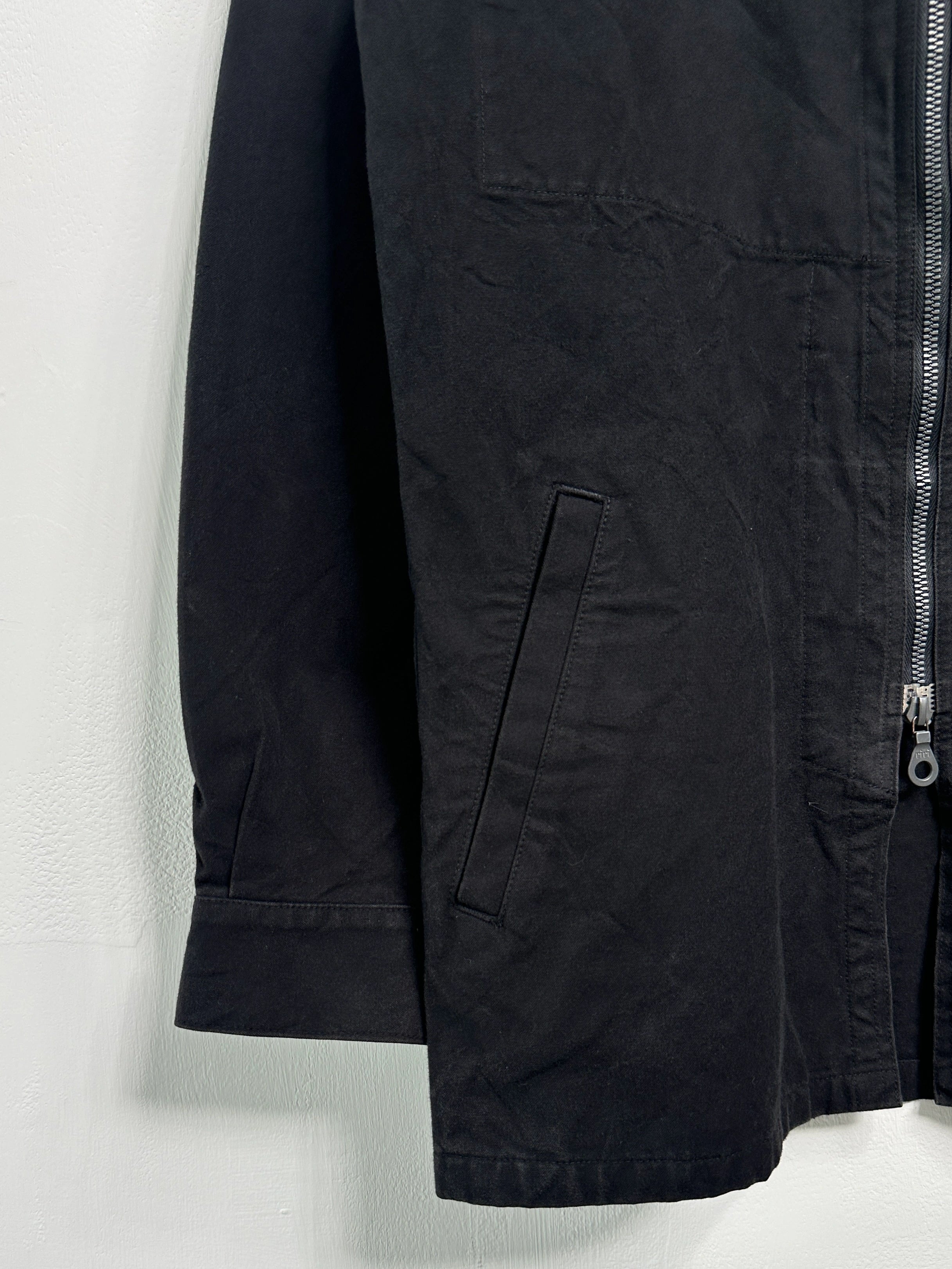 YOHJI YAMAMOTO Y'S FOR MEN - S/S 2003 ZIPPED FUNNEL NECK COTTON JACKET