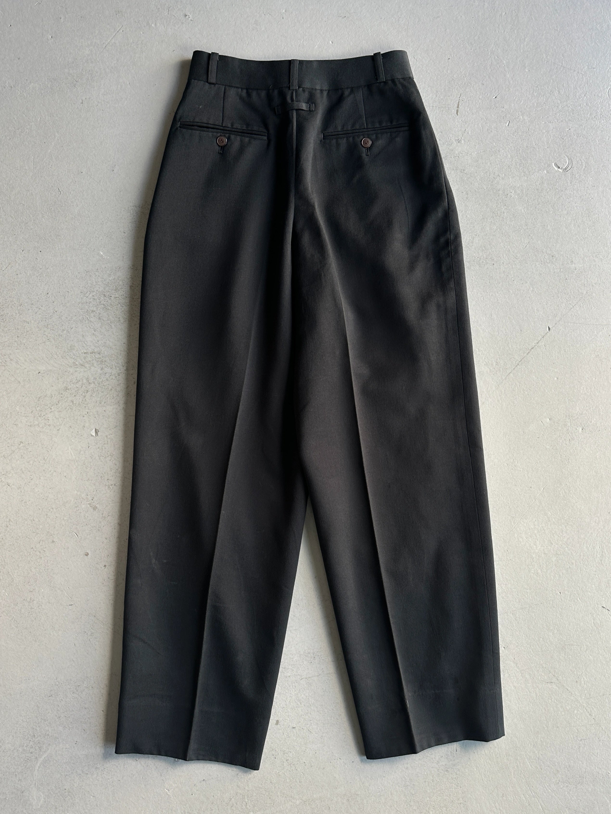JEAN PAUL GAULTIER HOMME - 1990s HIGH WAIST TAILORED TROUSERS WITH FRONT PLEATS