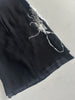 ANDREW GN - S/S 2001 FRONT APPLIQUÉ LAYERED SILK SKIRT