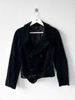 COMME DES GARÇONS - F/W 2001 DOUBLE BREASTED VELVET BELTED JACKET