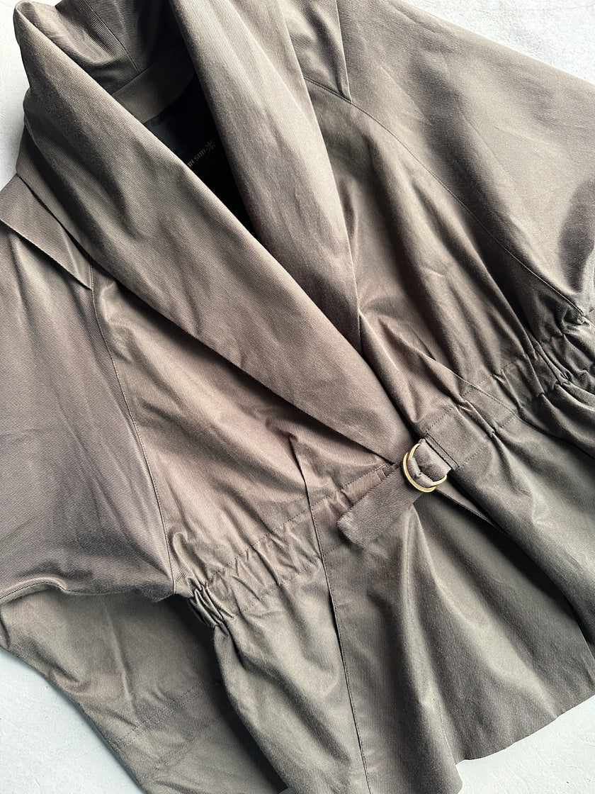 PLEIN SUD - 1990s EXAGGERATED SHAWL COLLAR JACKET