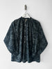 COMME DES GARÇONS - early 1980s ABSTRACT FLORAL PRINT VOLUMINOUS BUTTONED BLOUSE