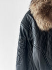 KANSAI YAMAMOTO - 1990s BOXY FIT JACKET WITH DETACHABLE FUR COLLAR