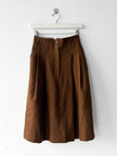 ISSEY MIYAKE SPORT - 1970s PLEATED HIGH WAIST WOOL SKIRT