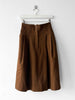 ISSEY MIYAKE SPORT - 1970s PLEATED HIGH WAIST WOOL SKIRT