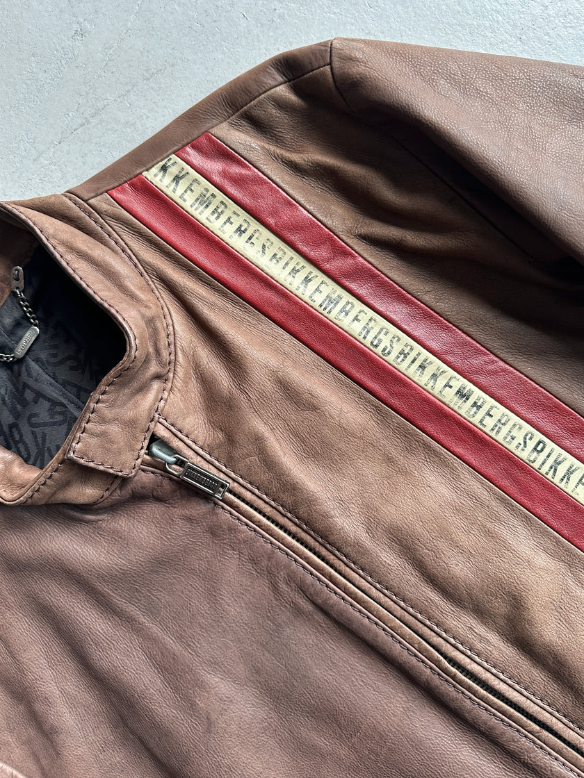 BIKKEMBERGS - 2000s LEATHER BIKER JACKET
