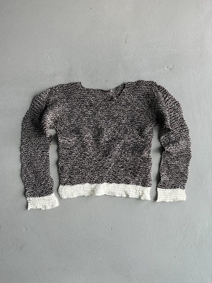 ISSEY MIYAKE - F/W 1998 CROP FIT LONG SLEEVE TOP