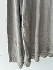 ISSEY MIYAKE - 1990s LOOSE FIT CREW NECK CRINKLED LONG SLEEVE TOP