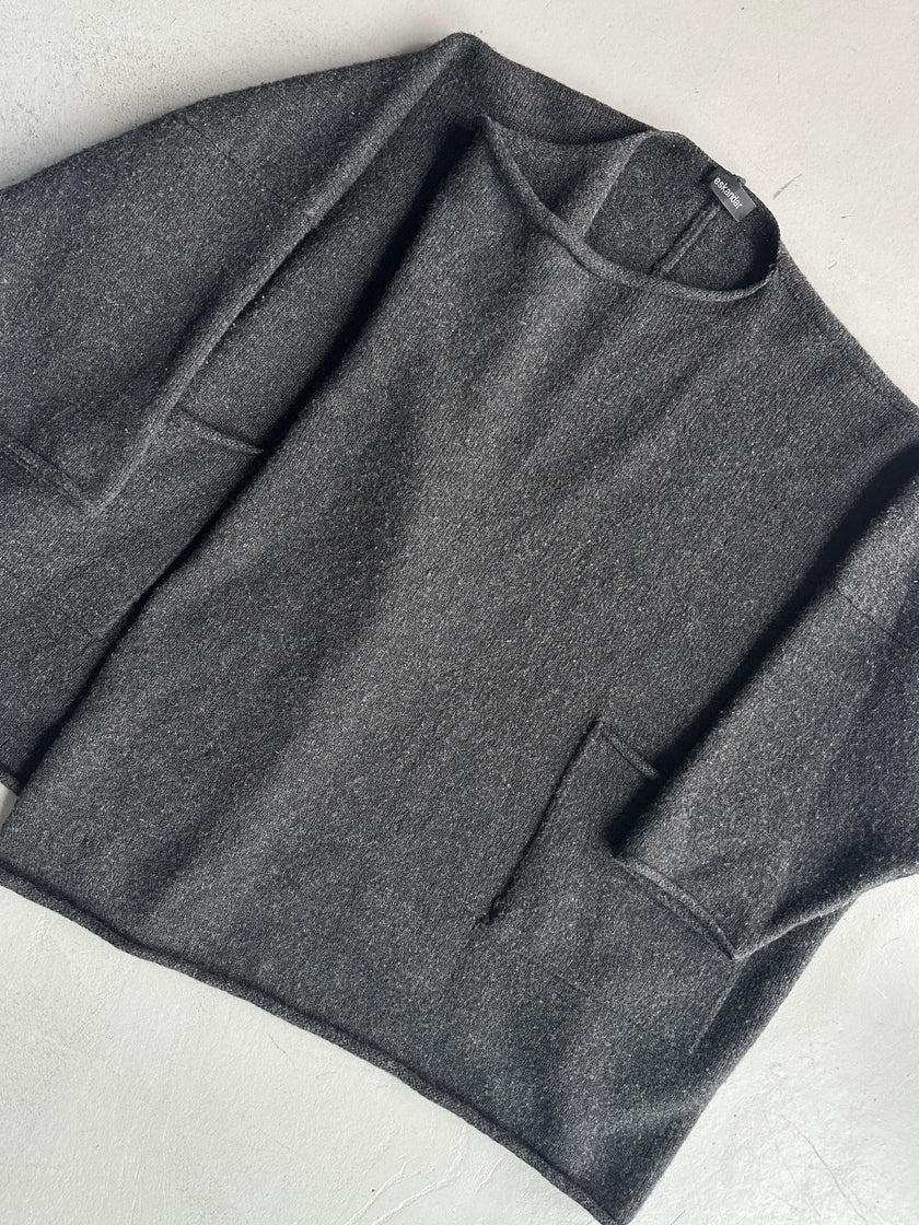 ESKANDAR - 1990s OVERSIZED ASYMMETRICAL WOOL COAT