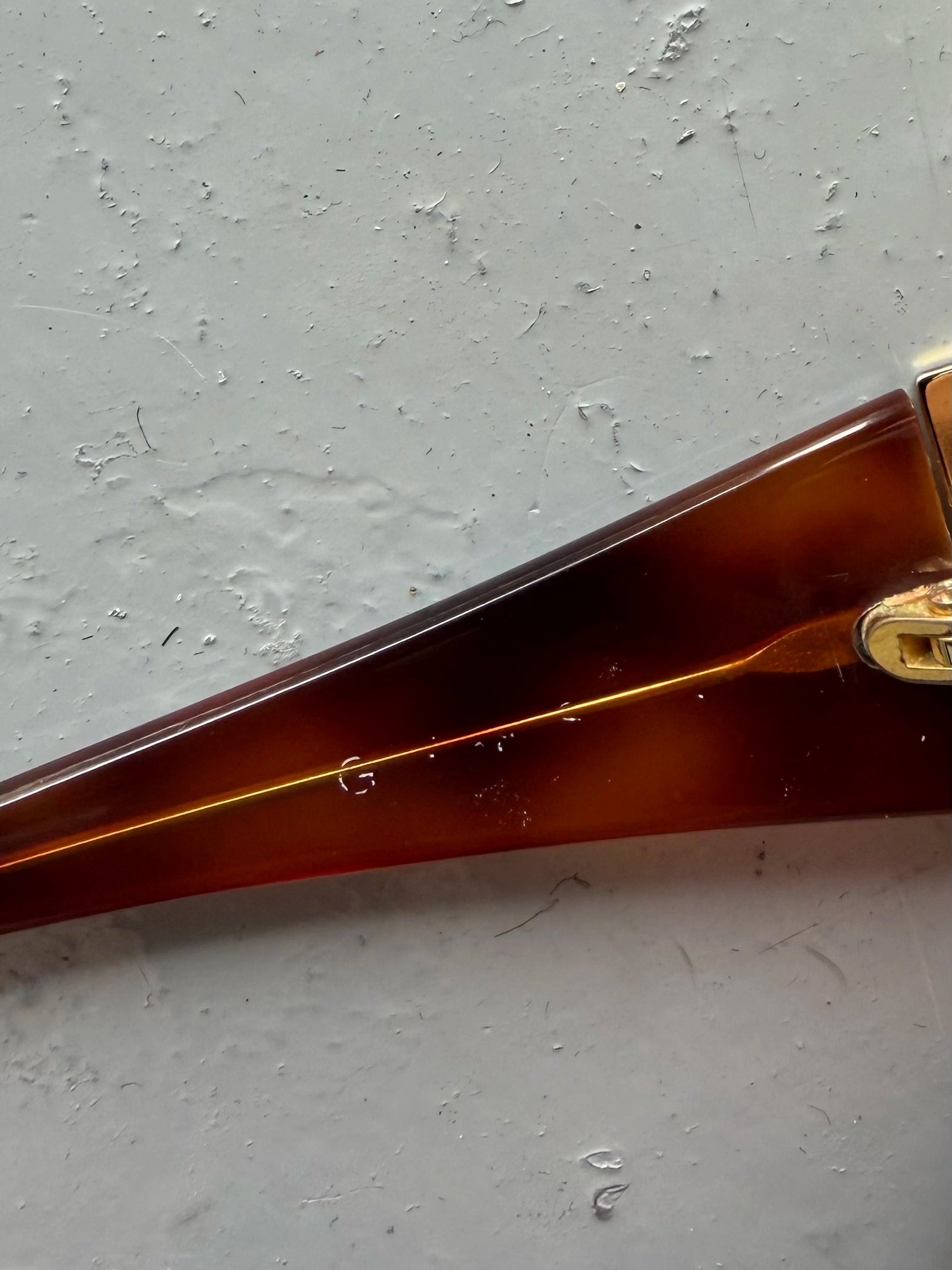 GIANFRANCO FERRÉ - 1990s GEOMETRIC SUNGLASSES WITH TORTOISESHELL ARMS