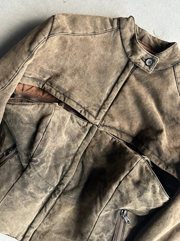 ITALIAN LABEL early 2000s CONVERTIBLE CORSET STYLE JACKET