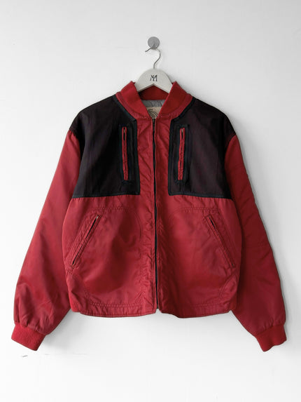 MARITHÉ + FRANÇOIS GIRBAUD - 1990s TECHNICAL BOMBER JACKET WITH MESH DETAILS