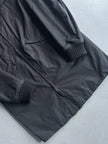 MARNI - early 2000s COATED COAT WITH KNIT COLLAR AND CUFFS