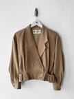 COURRÈGES - 1980s CROP FIT BLOUSON JACKET