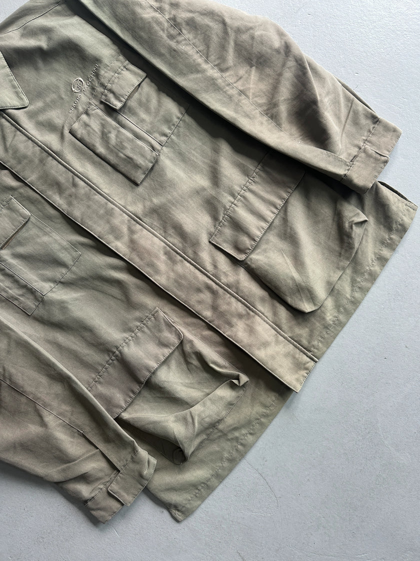 SERGIO TACCHINI - 2000s MULTI POCKET NYLON JACKET