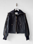 ICEBERG  - circa F/W 2003 STRAIGHT FIT JACKET WIT ZIP DETAILS AND KNIT INSERTS AT SLEEVE