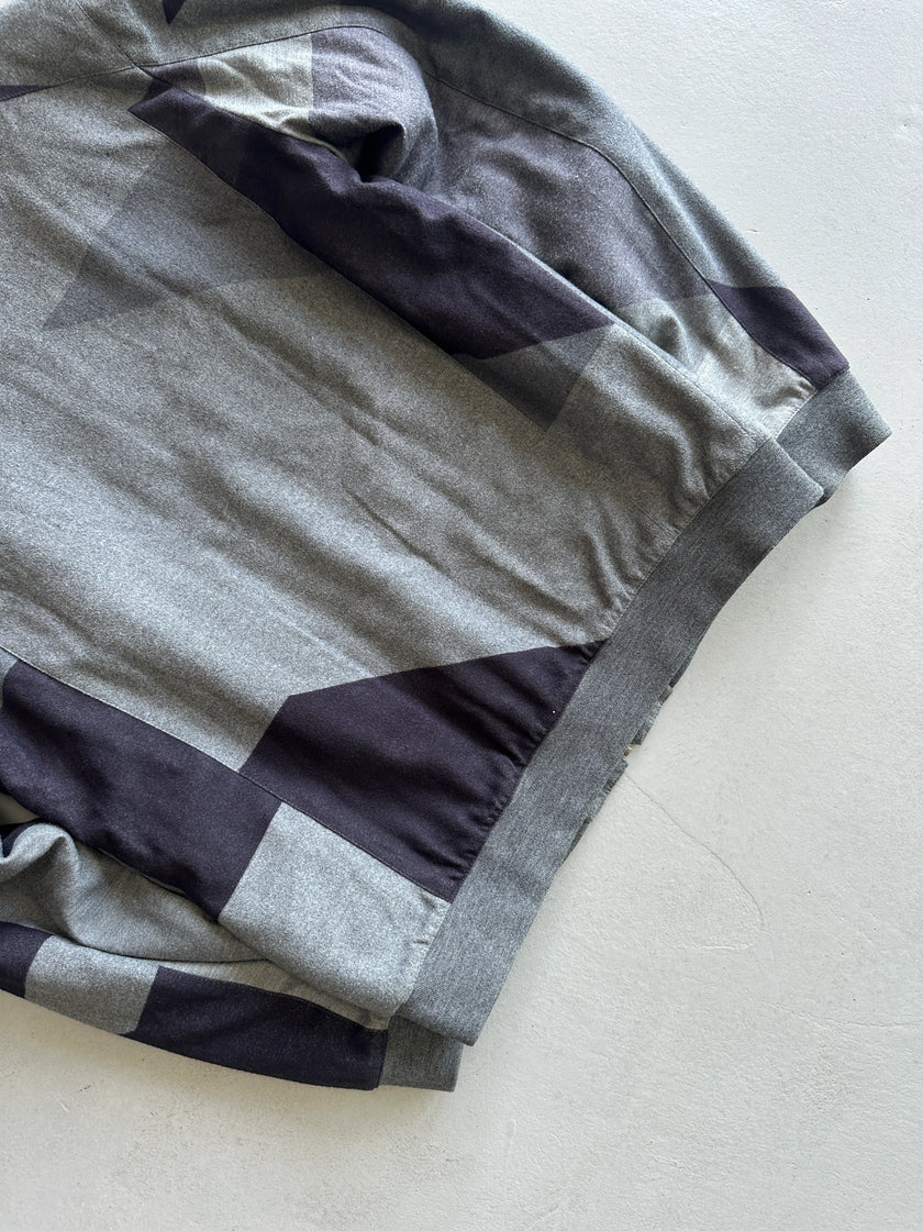 DIRK BIKKEMBERGS - 1990s SAMPLE BOTTLE NECK OVERSIZED BOMBER JACKET