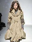 MARITHÉ + FRANÇOIS GIRBAUD - F/W 2008 RUCHED FRONT ADJUSTABLE WOOL JACKET