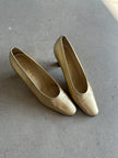 PRADA - 1980s GOLD PUMPS HEELS