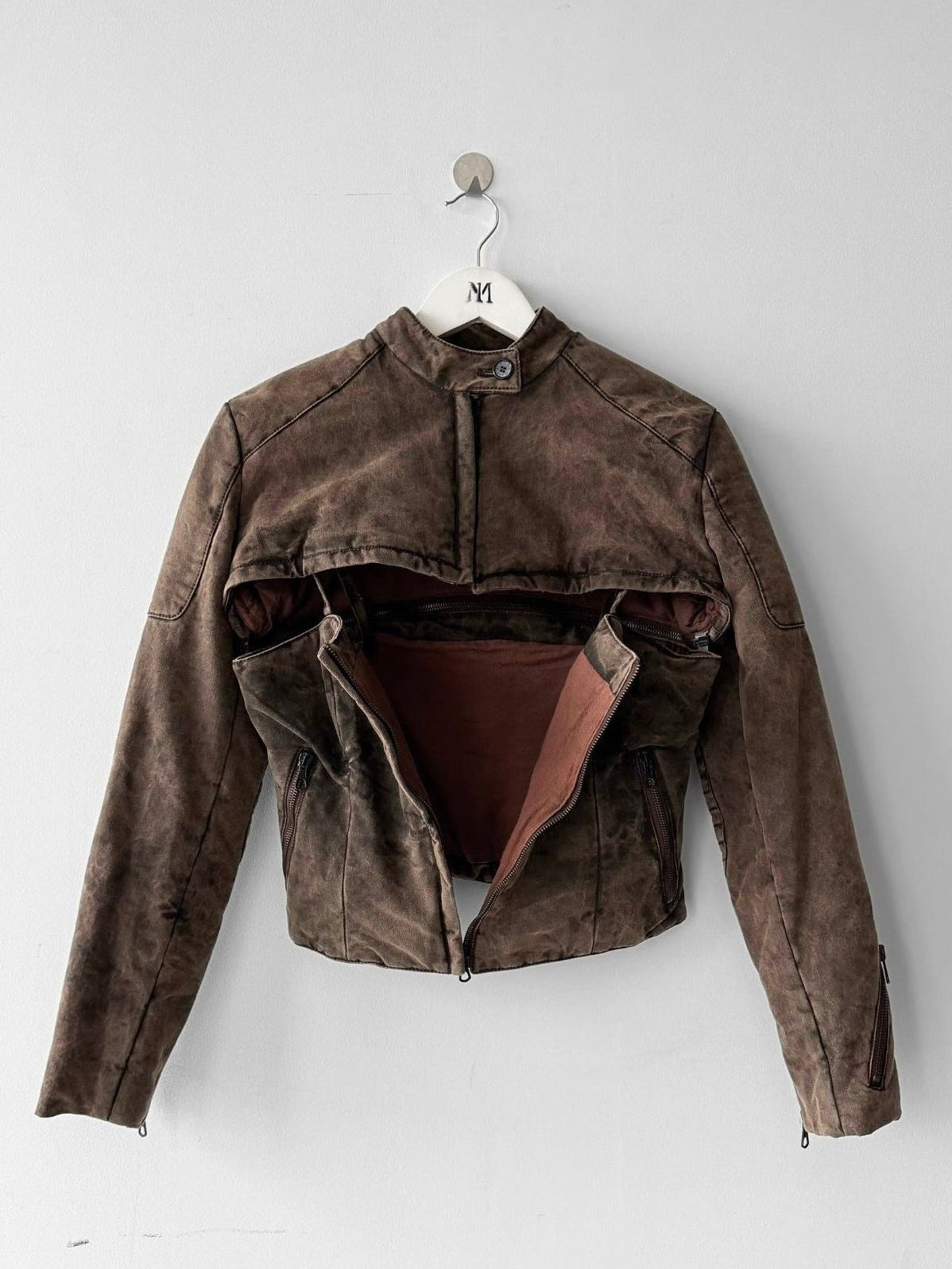 ITALIAN LABEL early 2000s CONVERTIBLE CORSET STYLE JACKET