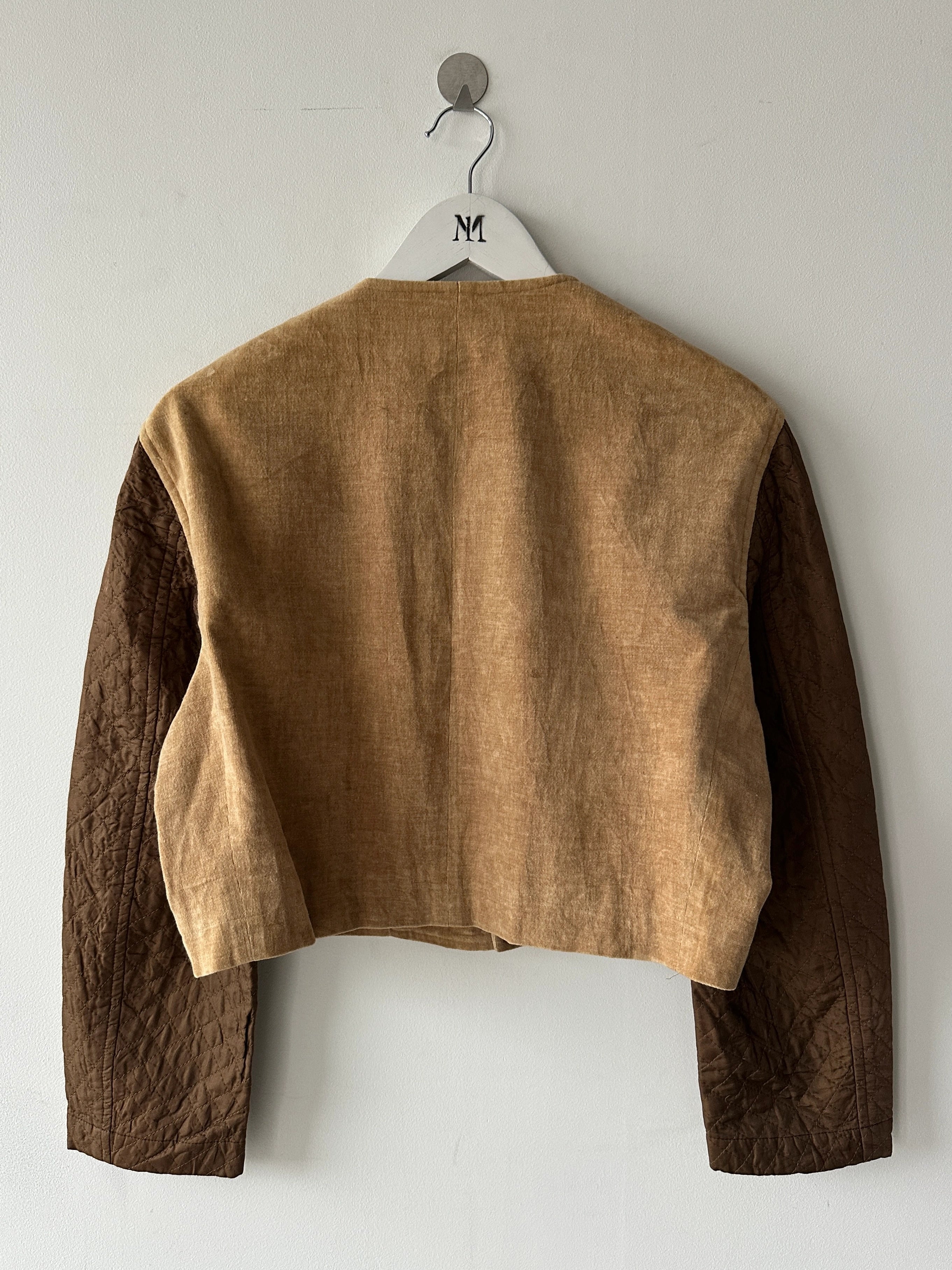 COMME DES GARÇONS - F/W 1990 CROP FIT BLAZER WITH QUILTED SLEEVE