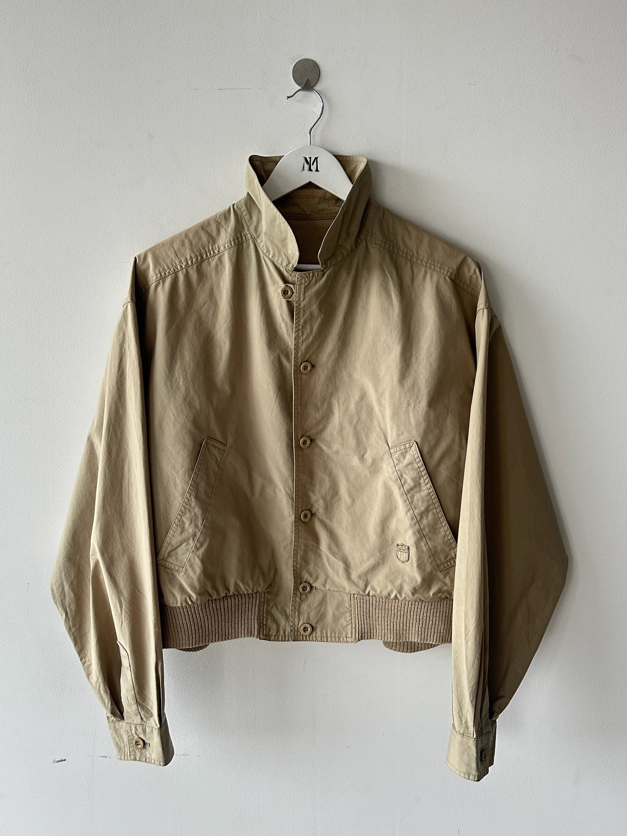 VALENTINO - 1980s CROP FIT LIGHT BOMBER JACKET