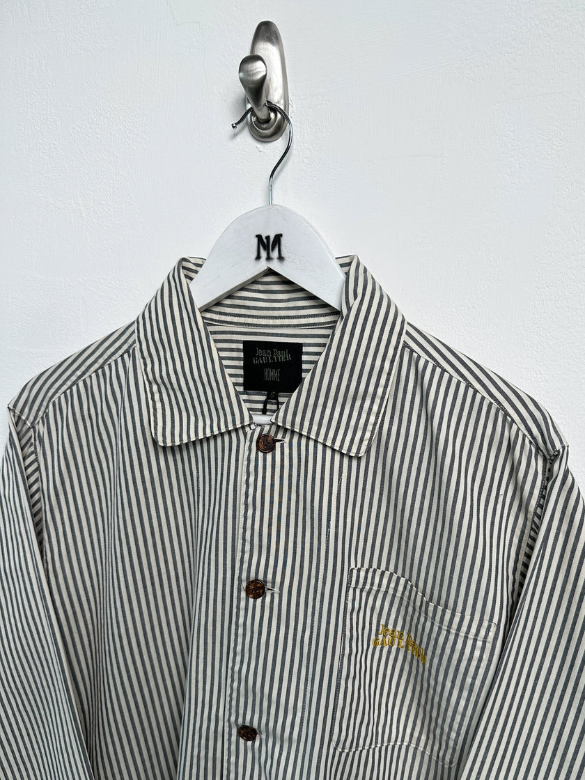 JEAN PAUL GAULTIER - 1990s RELAXED FIT STRIPED SHACKET