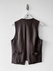 KATHARINE HAMNETT - 1990s LEATHER VEST