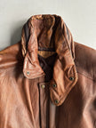 1980s LEATHER AVIATOR BOMBER JACKET