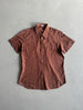 1980s JACQUARD PRINT HALF SLEEVE SHIRT