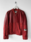 DIESEL - 1990s NYLON AND LEATHER RACER JACKET