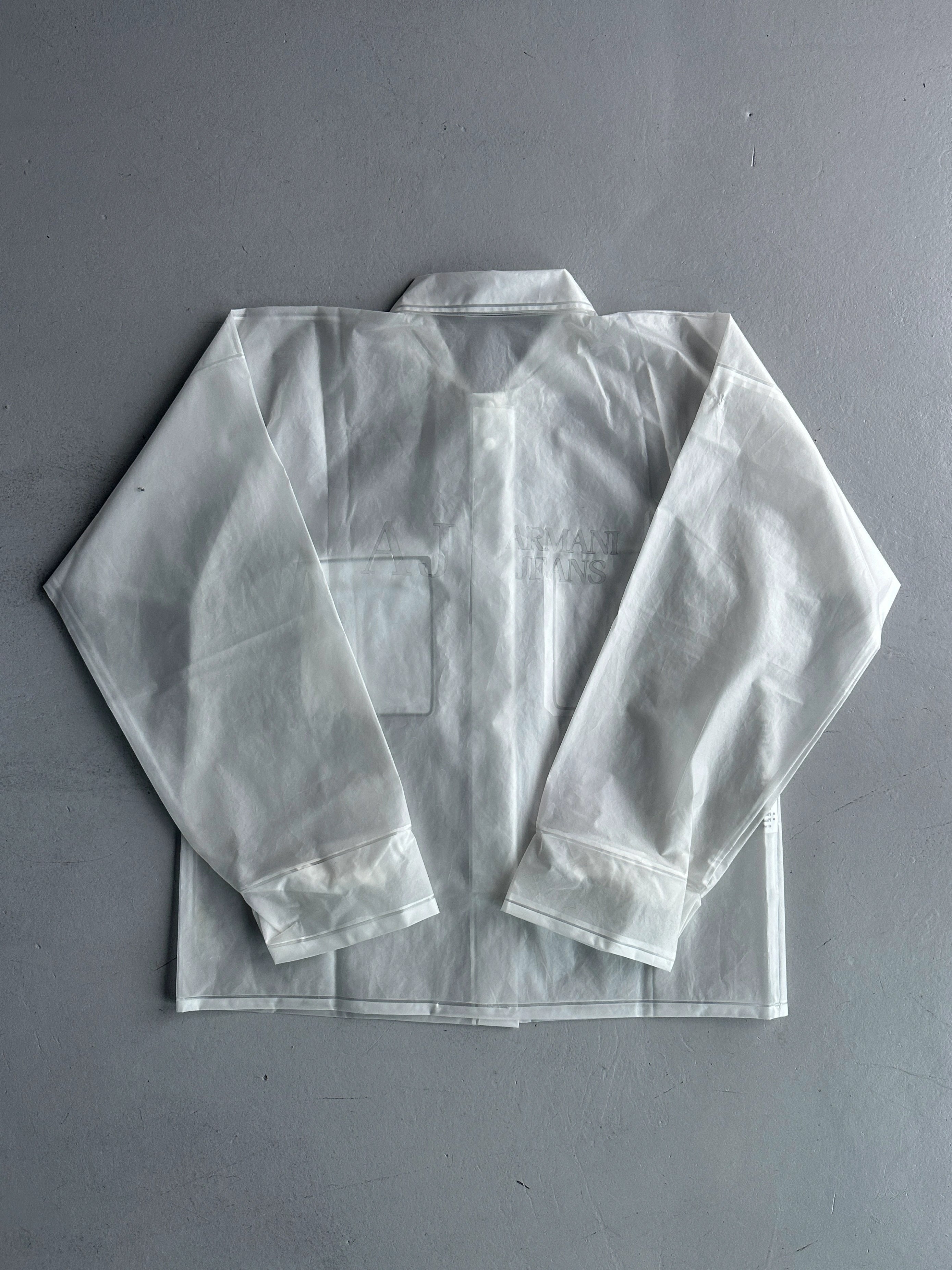 ARMANI JEANS - 2000s SAMPLE SEMI TRANSLUCENT SHACKET