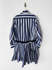 SACAI - F/W 2017 STRIPED JACKET WITH ASYMMETRICAL LAYERED HEM