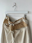 KAPITAL - 1990s LOW CROTCH  TROUSERS WITH WOVEN WAIST PANEL