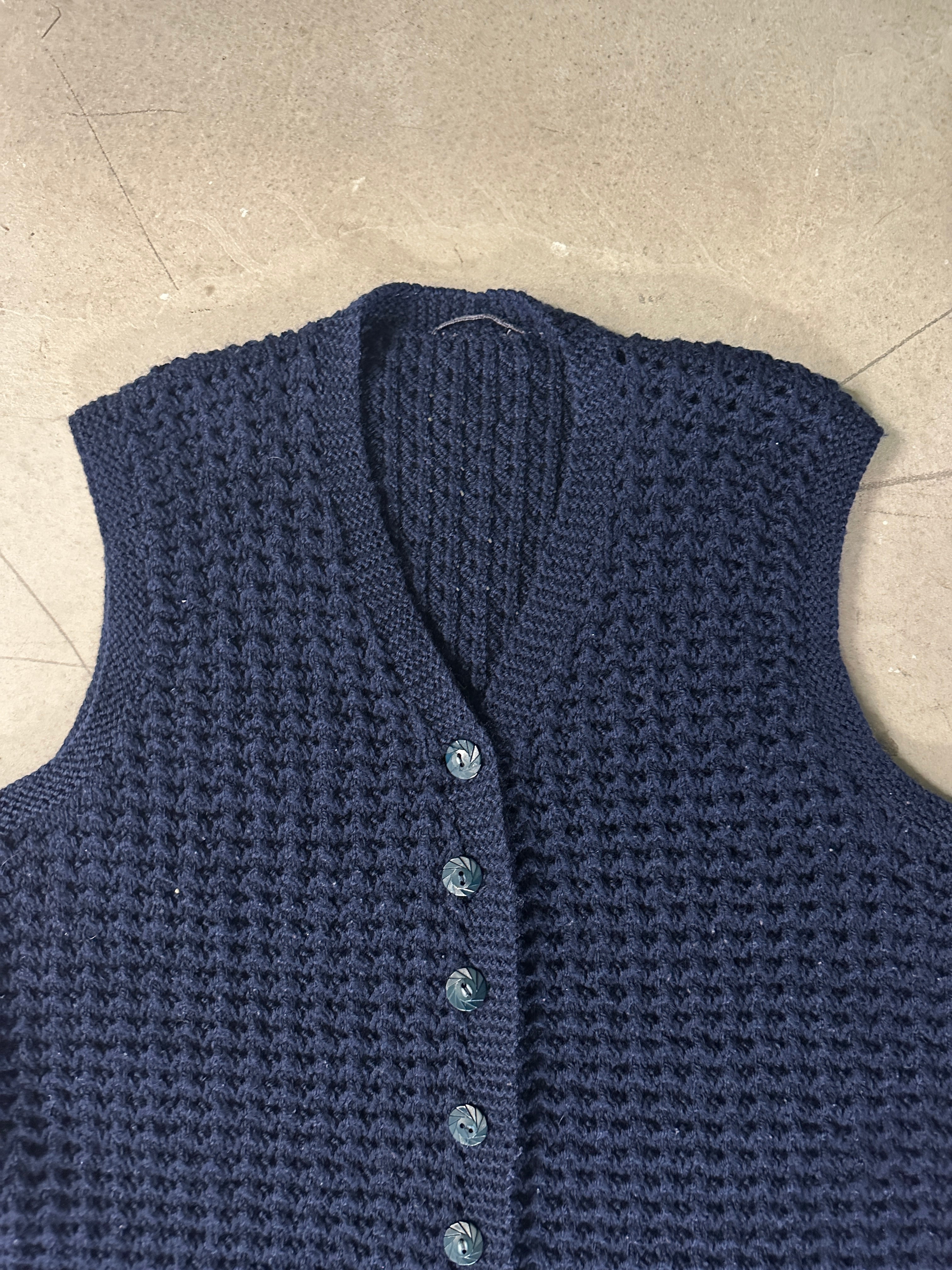 1980s KNIT CARDIGAN VEST