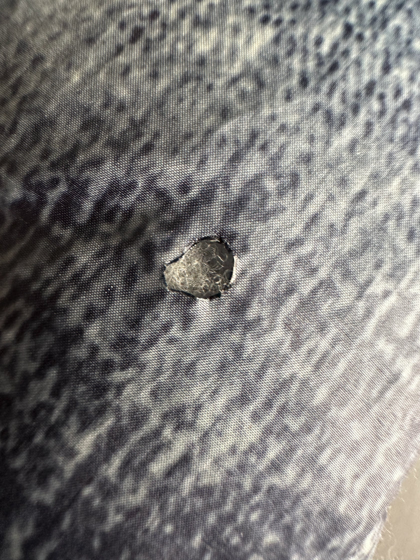 DIESEL - 2000s TROMPE L'OEIL DENIM PRINT PUFFER JACKET