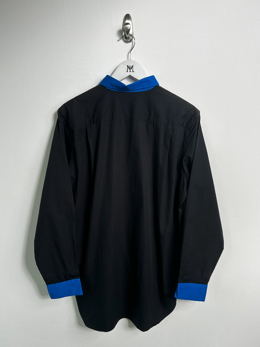 COMME DES GARÇONS - S/S 2001 LONG SLEEVE SHIRT WITH CONTRASTING FRONT PLACKET AND COLLAR