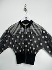 MARITHÉ + FRANÇOIS GIRBAUD x CLOSED - 1980s PANELED WAIST SHEER ZIPPED JACKET