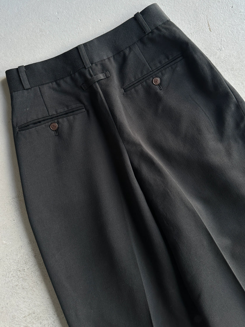 JEAN PAUL GAULTIER HOMME - 1990s HIGH WAIST TAILORED TROUSERS WITH FRONT PLEATS