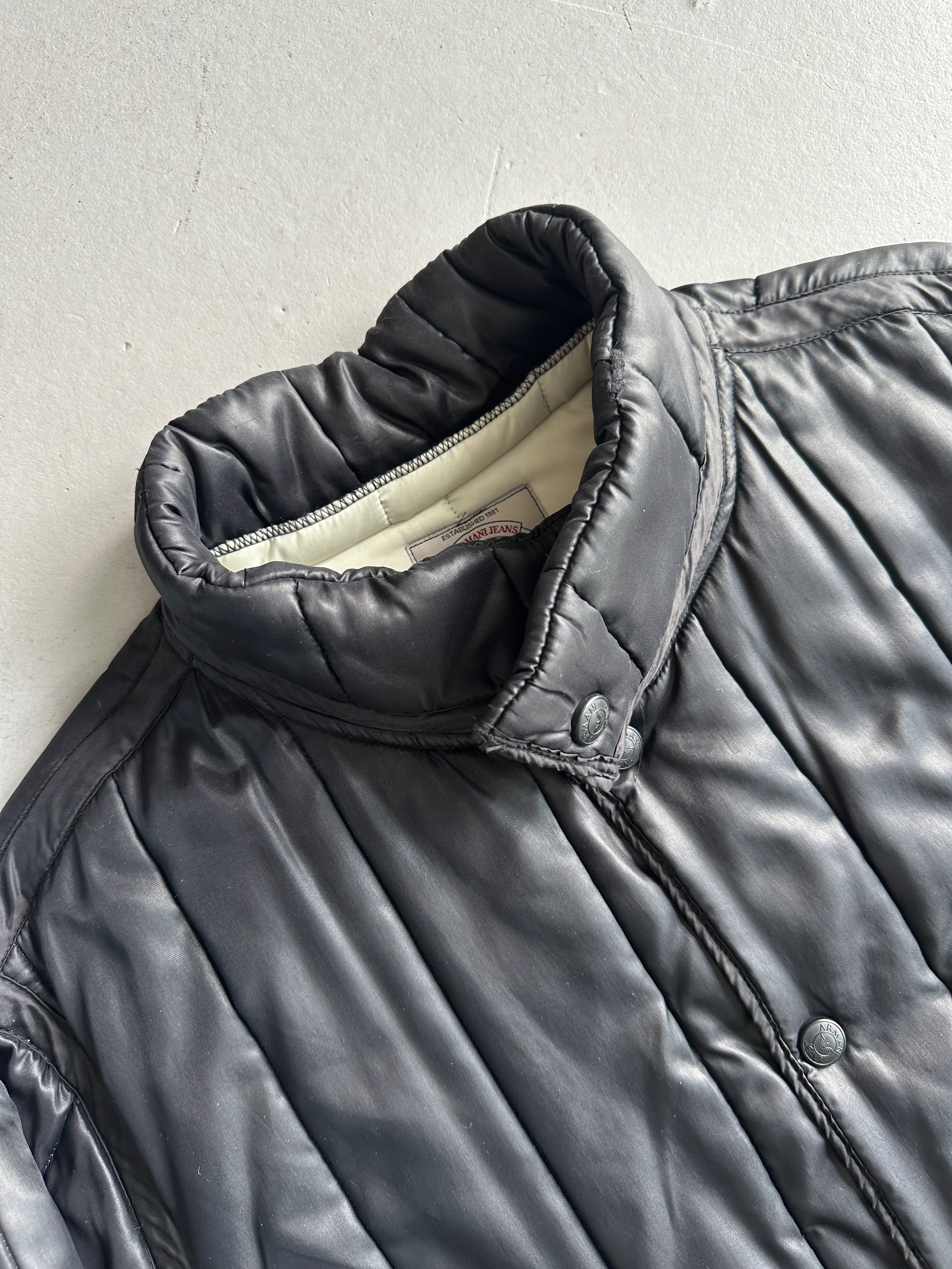 ARMANI JEANS - 1990s PADDED QUILTED JACKET