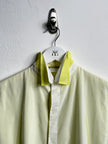 ISSEY MIYAKE - S/S 2014 LAYERED BLOUSE WITH CONTRASTING YELLOW INNERN LAYER