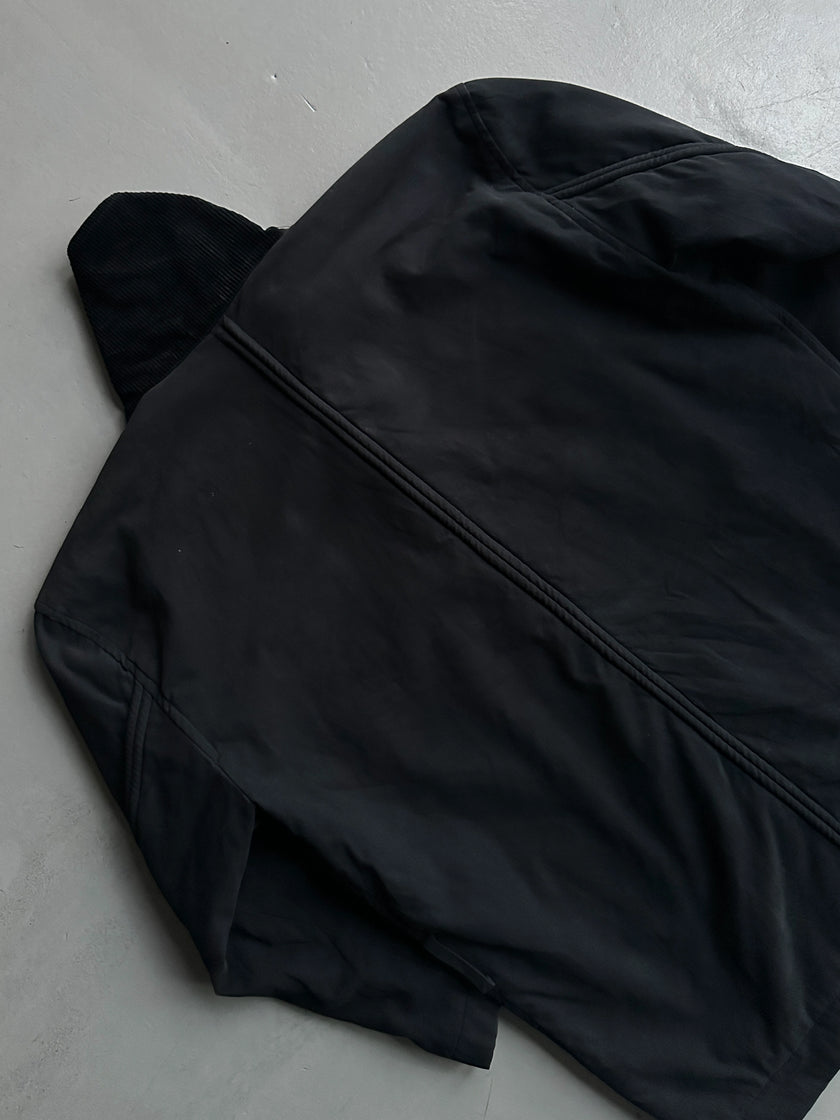 ISSEY MIYAKE - 1990s MIDI JACKET WITH CORDUROY COLLAR