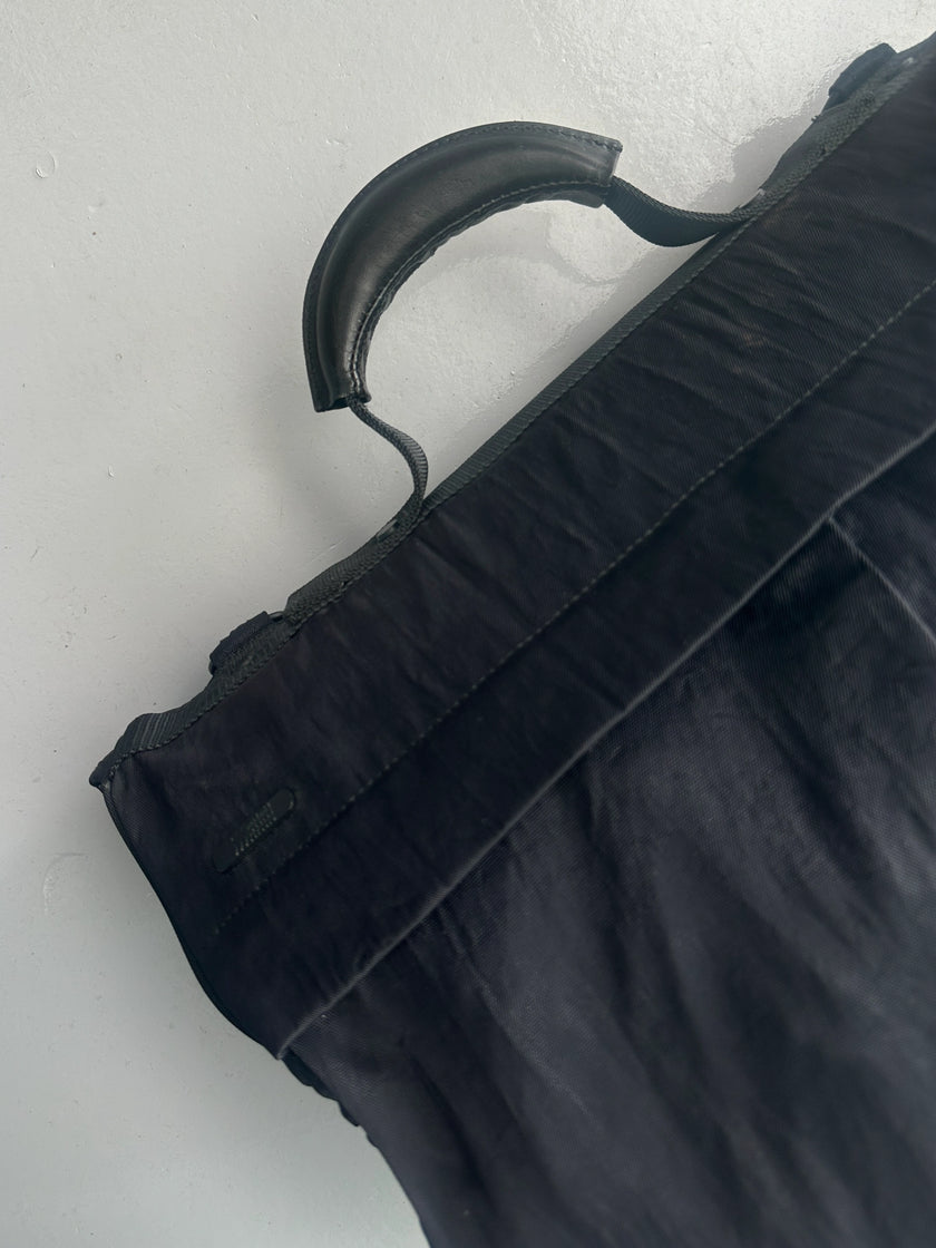 ISSEY MIYAKE IM - 1990s TOP HANDLE NYLON BAG WITH REMOVABLE SHOULDER STRAP