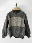 ICEBERG BY J.C. DE CASTELBAJAC - 1980s WOOL BOMBER JACKET WITH SHEARLING COLLAR