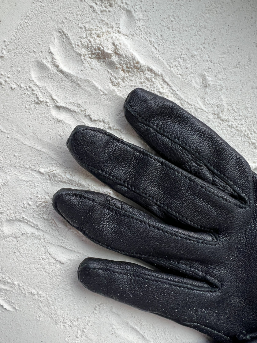ARMANI JEANS - 1990s LEATHER GLOVES