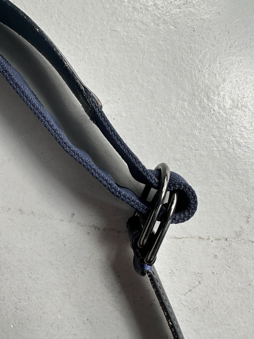 DIRK BIKKEMBERGS - 1990s METAL D-RING BUCKLE LEATHER BELT