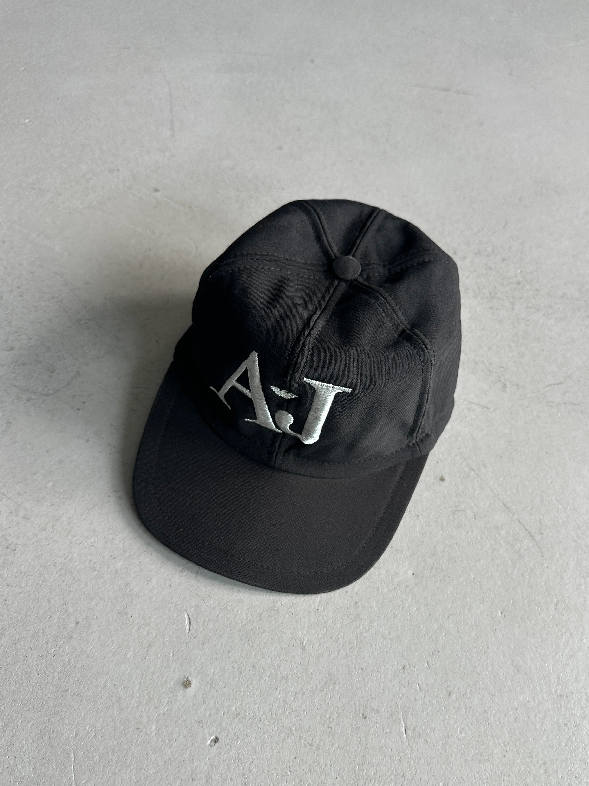 ARMANI JEANS - F/W 1997 EMBROIDERED LOGO FRONT CAP