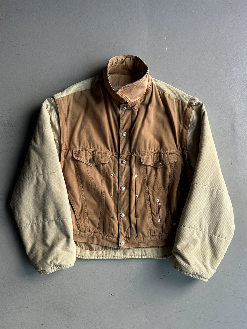 DIESEL - 1980s SAMPLE 2 IN 1 BOMBER JACKET GILET WITH REMOVABLE SLEEVE